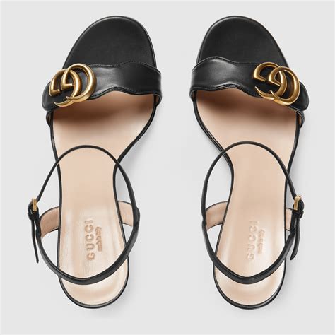 gucci heel sandal|gucci sandals women heels.